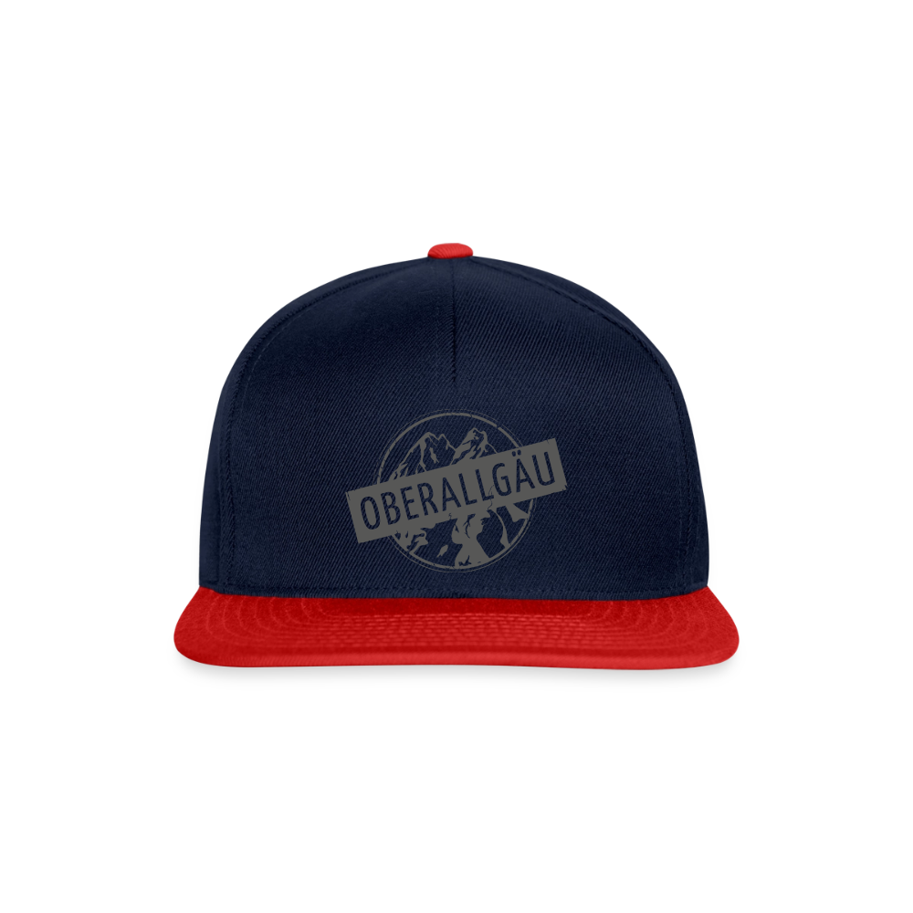 Snapback Cap - Navy/Rot