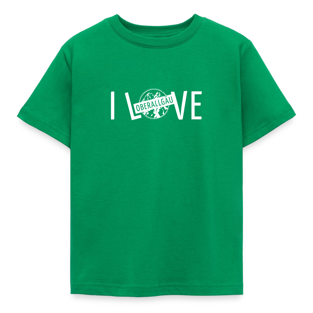 Kinder T-Shirt | I LOVE - Kelly Green