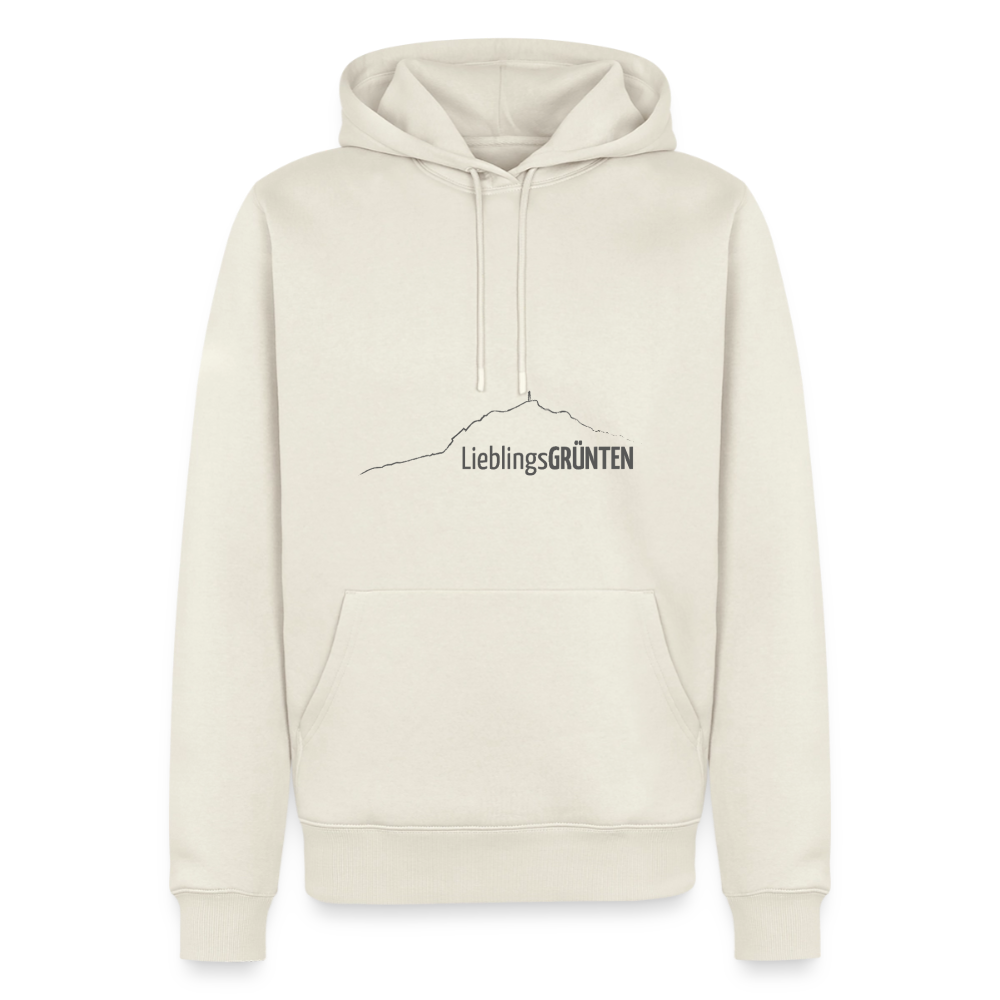 Männer Premium Hoodie | LieblingsGRÜNTEN - Naturweiß