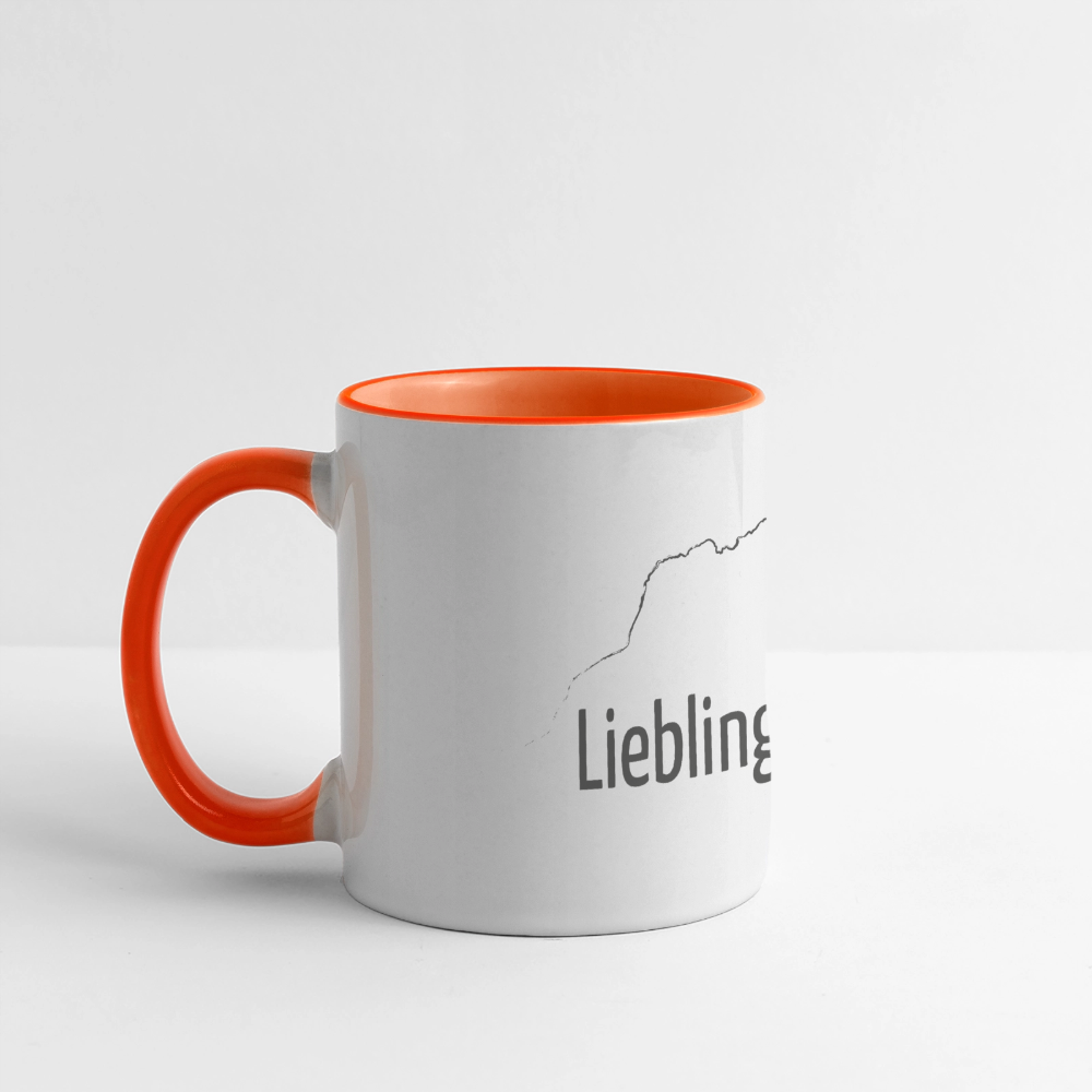 Panoramatasse | LieblingsKRATZER - Weiß/Orange