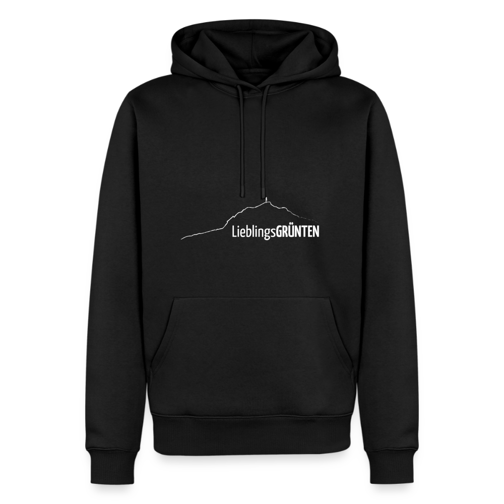 Männer Premium Hoodie | LieblingsGRÜNTEN - Schwarz