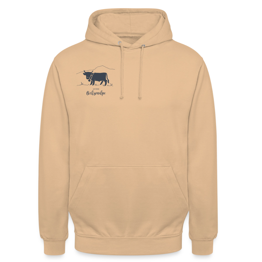 Unisex Hoodie | Untere Ochsenalpe - Pfirsich