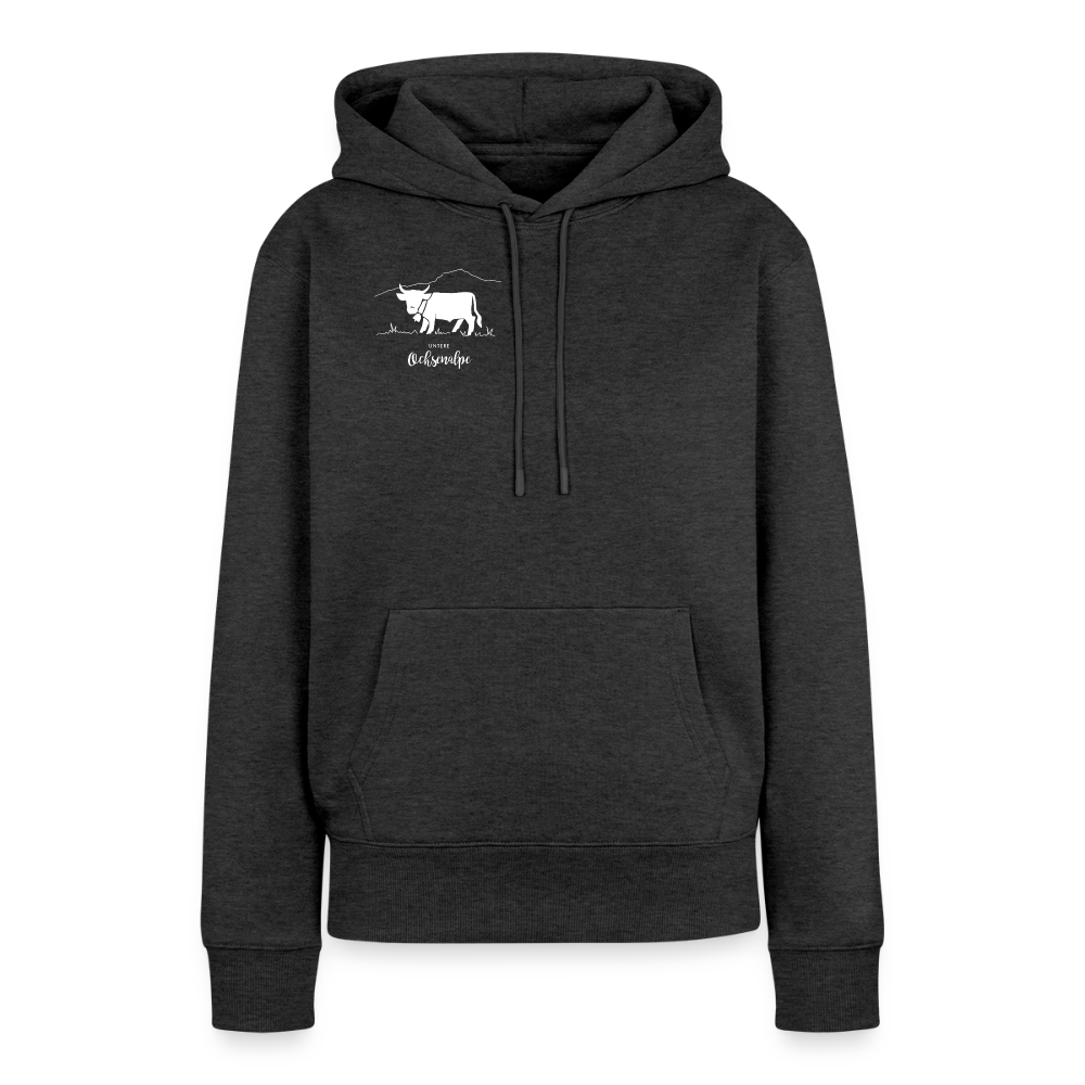 Frauen Premium Hoodie | Untere Ochsenalpe - Anthrazit meliert