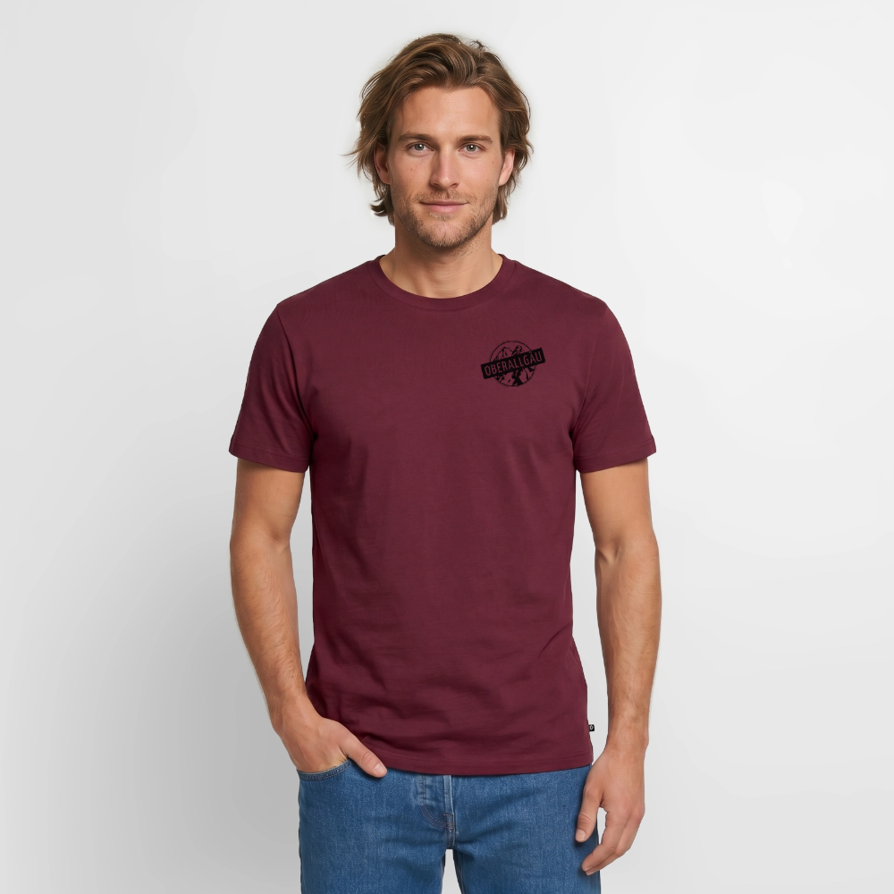Männer Premium T-Shirt | OBERALLGÄU - Burgunderrot