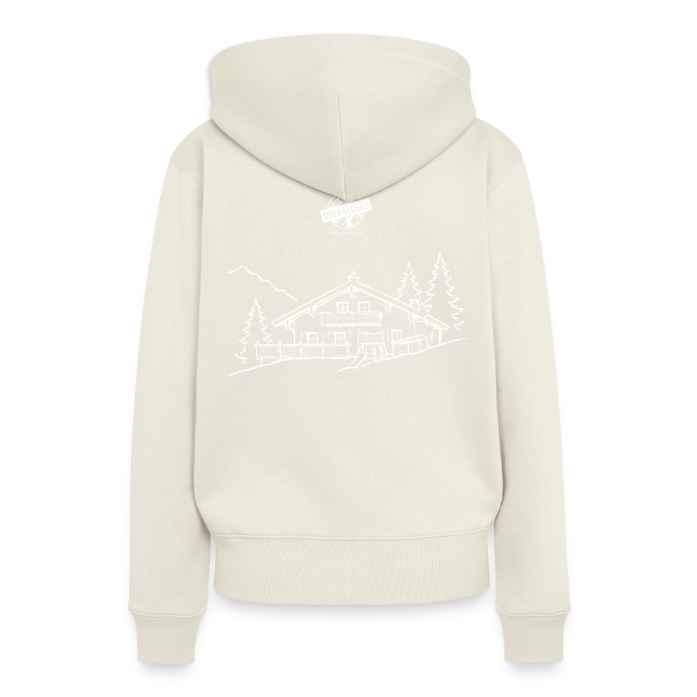 Frauen Premium Hoodie | Untere Ochsenalpe - Naturweiß