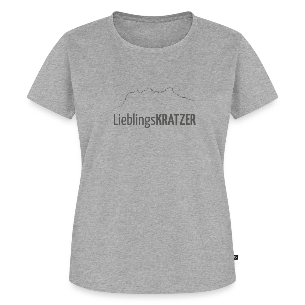 Frauen Premium T-Shirt | LieblingsKRATZER - Grau meliert