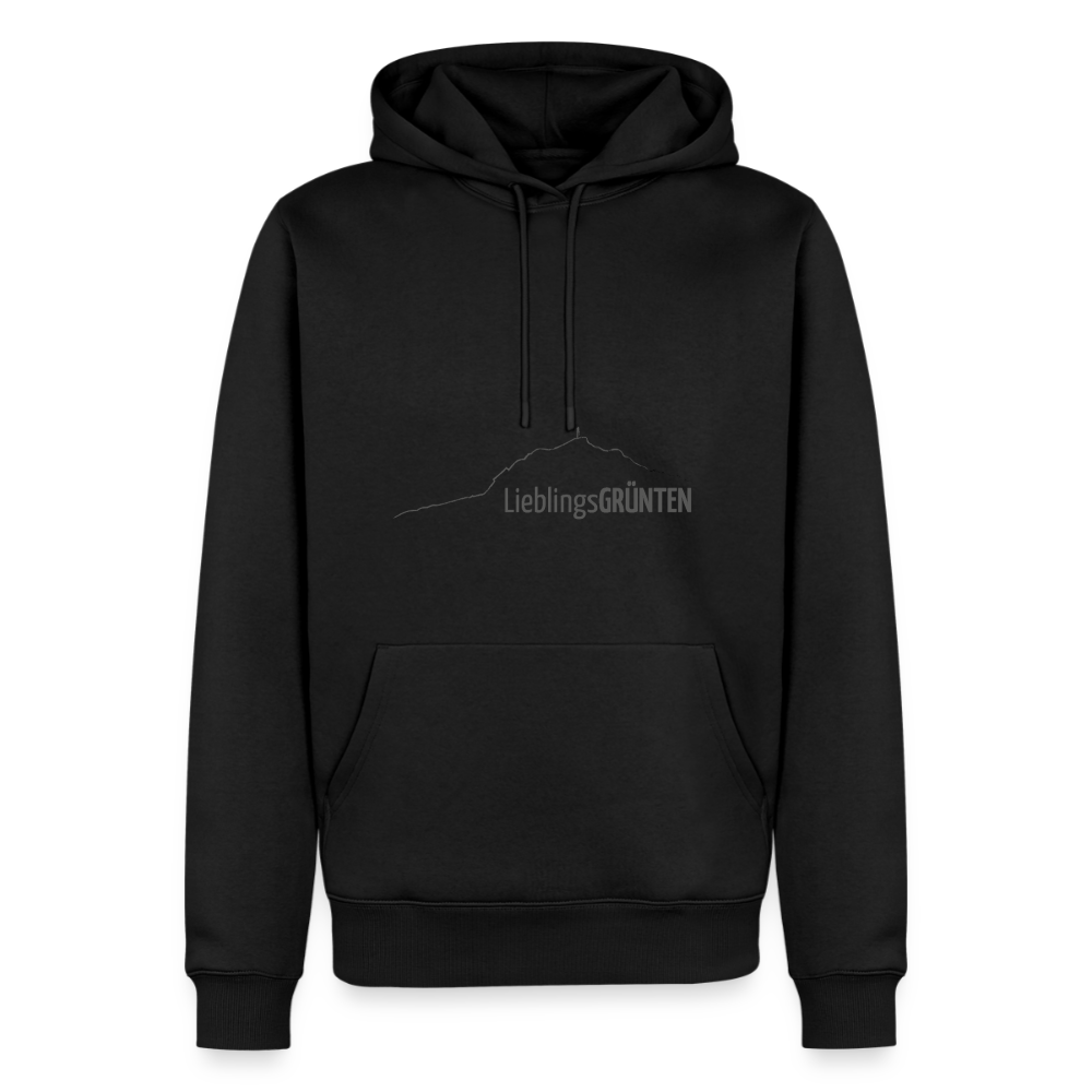 Männer Premium Hoodie | LieblingsGRÜNTEN - Schwarz