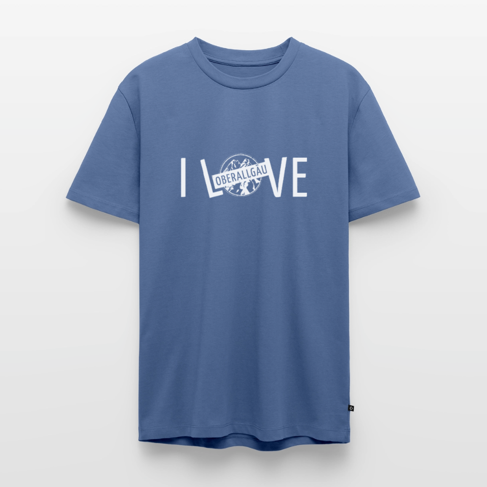 Männer Premium T-Shirt | I LOVE - Taubenblau