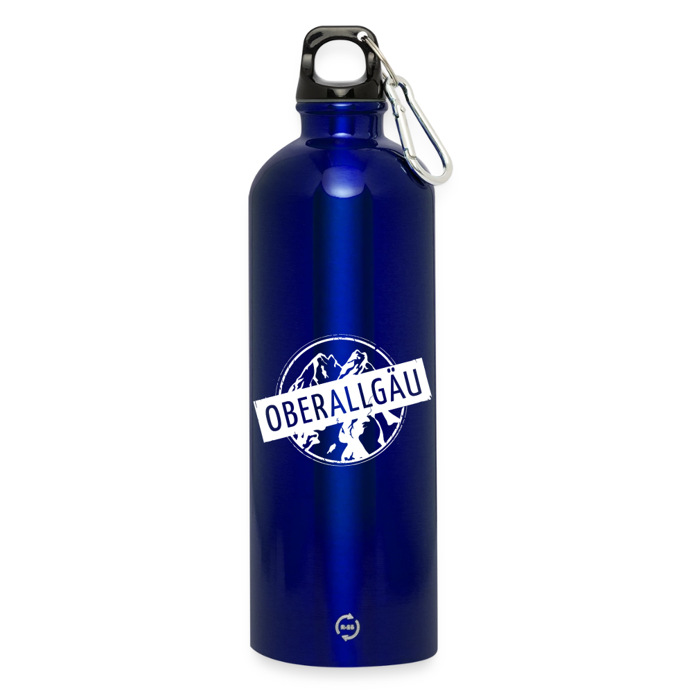 Trinkflasche mit Karabiner 750 ml | OBERALLGÄU - Königsblau