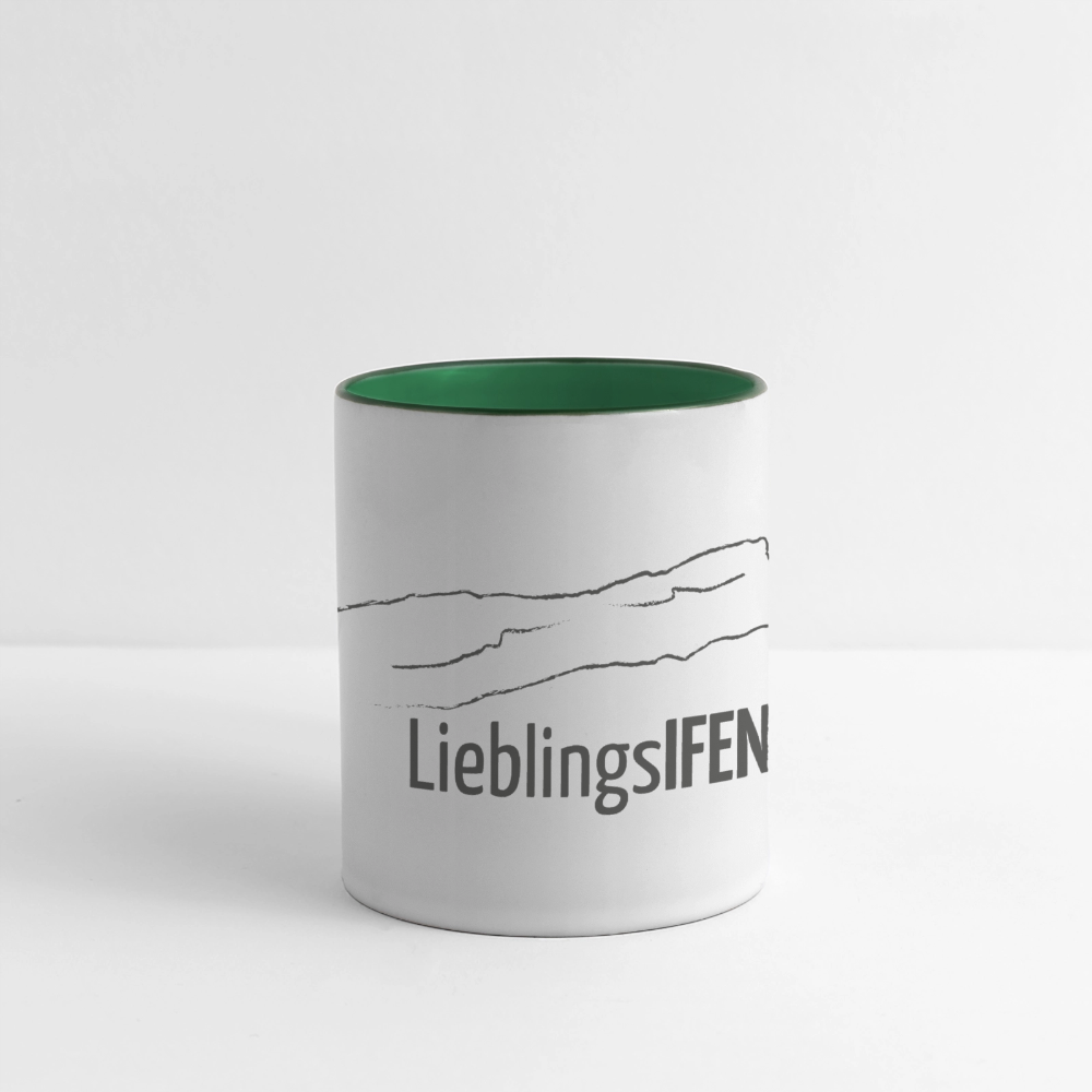 Panoramatasse | LieblingsIFEN - Weiß/Dunkelgrün