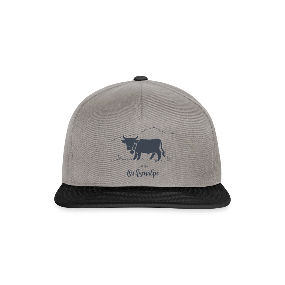 Snapback Cap | Untere Ochsenalpe - Graphit/Schwarz