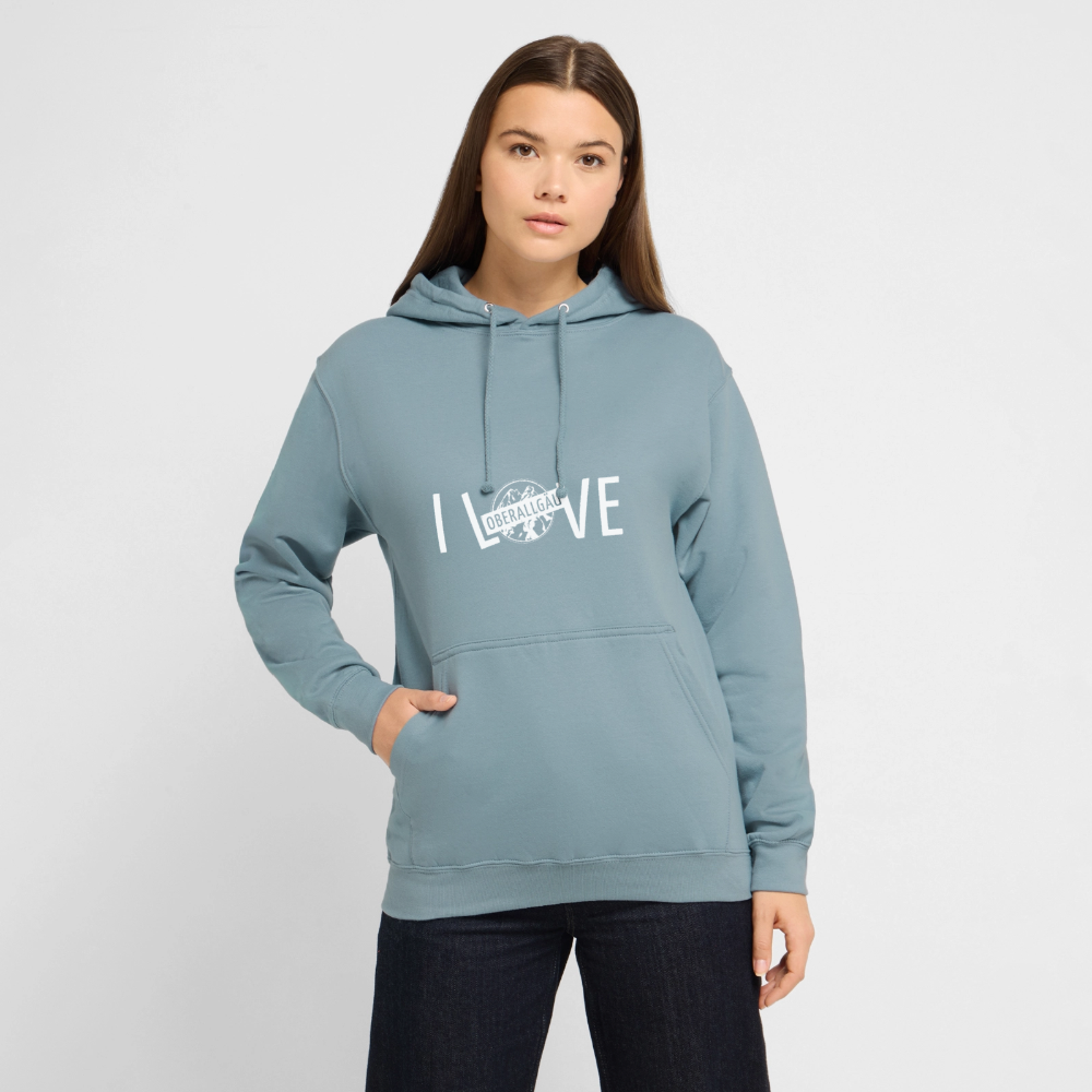 Unisex Hoodie | I LOVE - Nebelblau