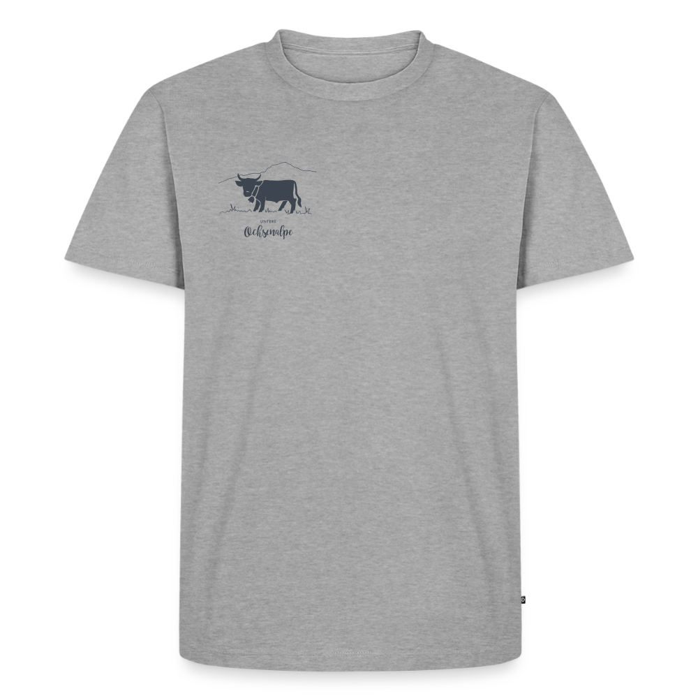 Männer Premium T-Shirt | Untere Ochsenalpe - Grau meliert