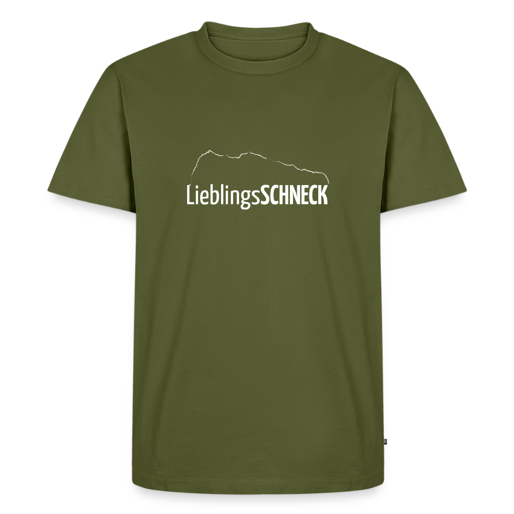 Männer Premium T-Shirt | LieblingsSCHNECK - Khaki