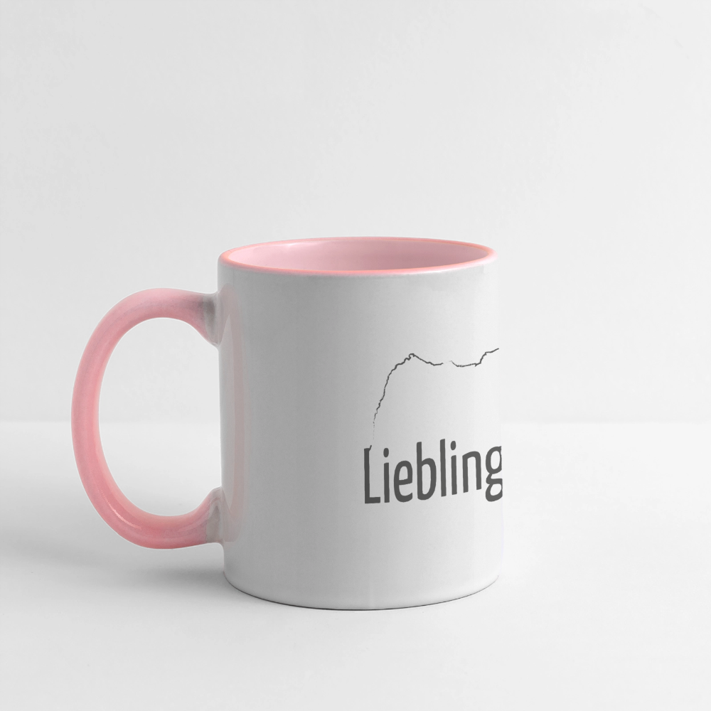 Panoramatasse | LieblingsSCHNECK - Weiß/Pink
