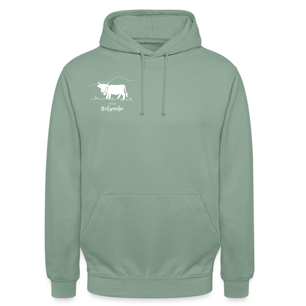 Unisex Hoodie | Untere Ochsenalpe - Graugrün