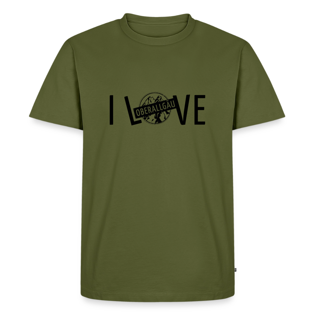 Männer Premium T-Shirt | I LOVE - Khaki