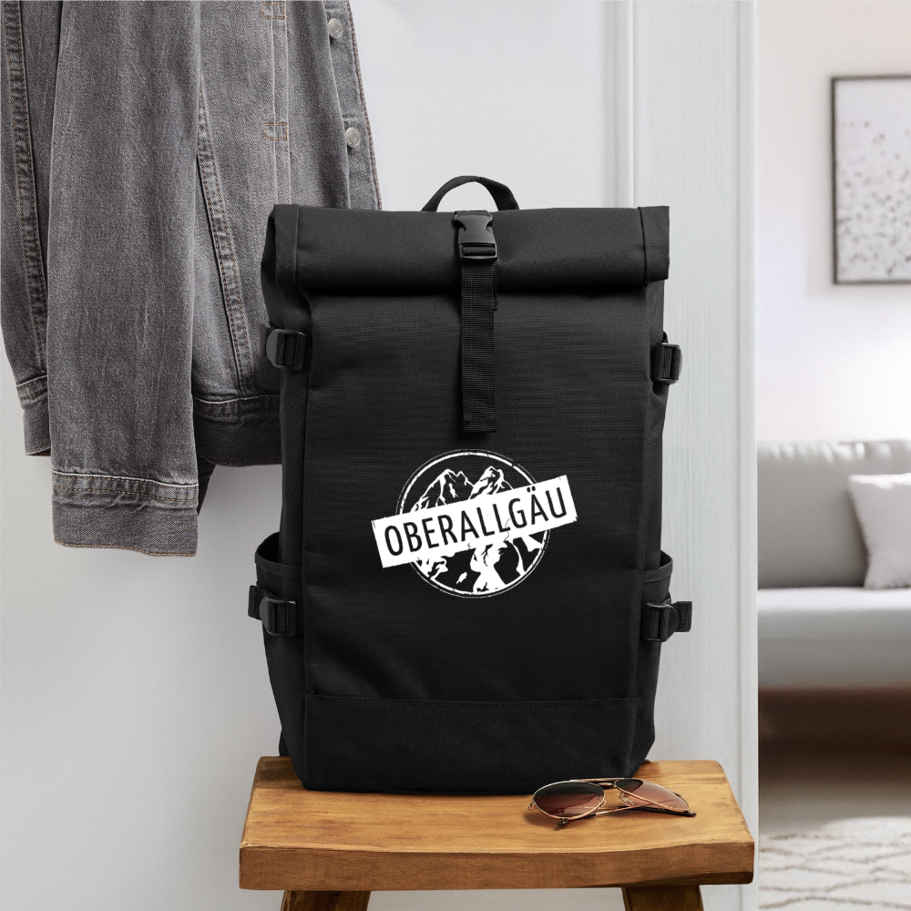 Rolltop Rucksack | OBERALLGÄU - Schwarz