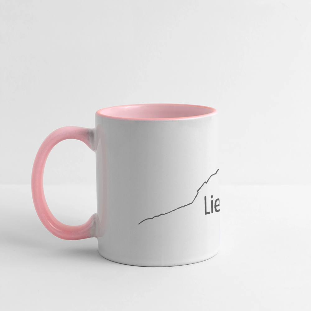 Panoramatasse | LieblingsGRÜNTEN - Weiß/Pink