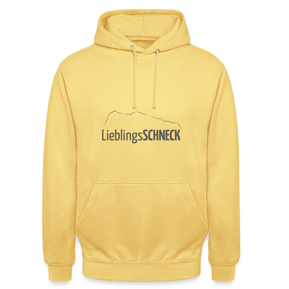 Unisex Hoodie | LieblingsSCHNECK - Zitronengelb