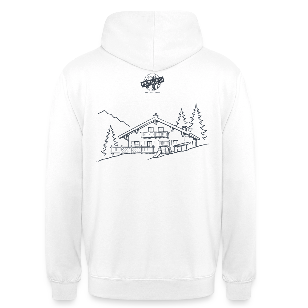 Unisex Hoodie | Untere Ochsenalpe - Weiß
