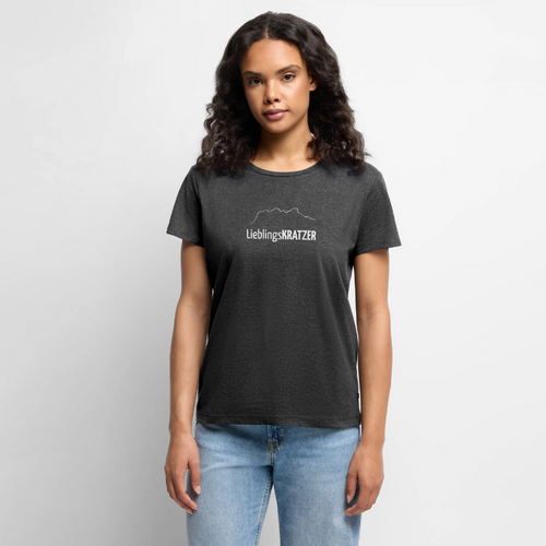 Frauen Premium T-Shirt | LieblingsKRATZER - Anthrazit meliert