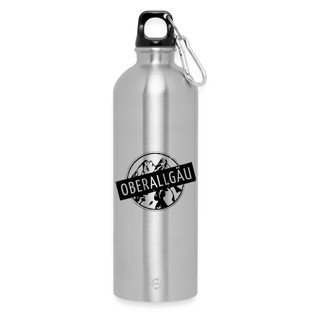 Trinkflasche mit Karabiner 750 ml | OBERALLGÄU - Lightsilver