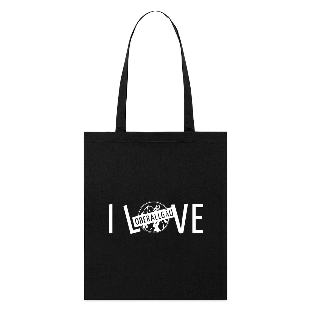 Stanley/Stella Bio-Stoffbeutel | I LOVE - Schwarz