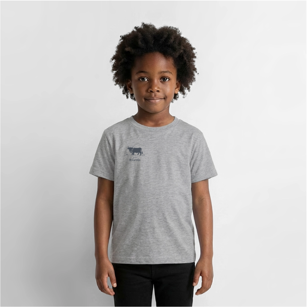 Kinder Premium T-Shirt | Untere Ochsenalpe - Grau meliert