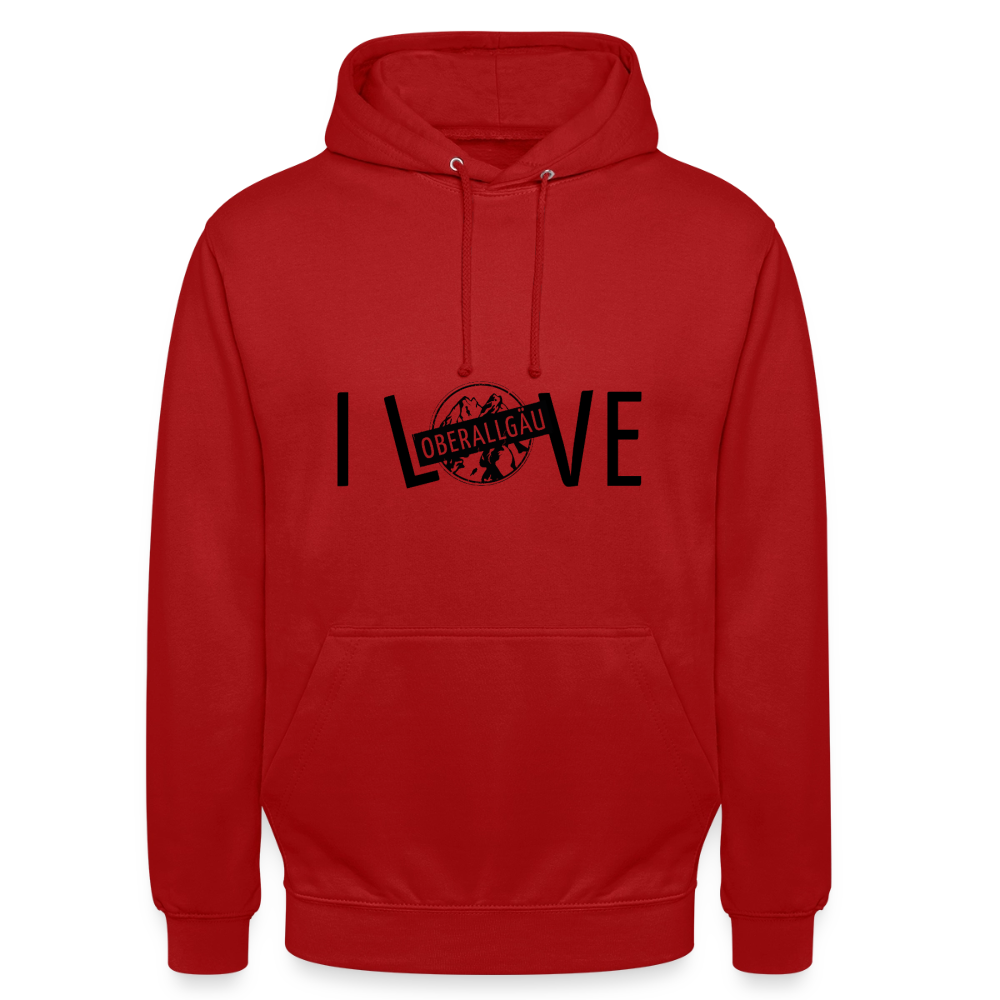 Unisex Hoodie | I LOVE - Rot
