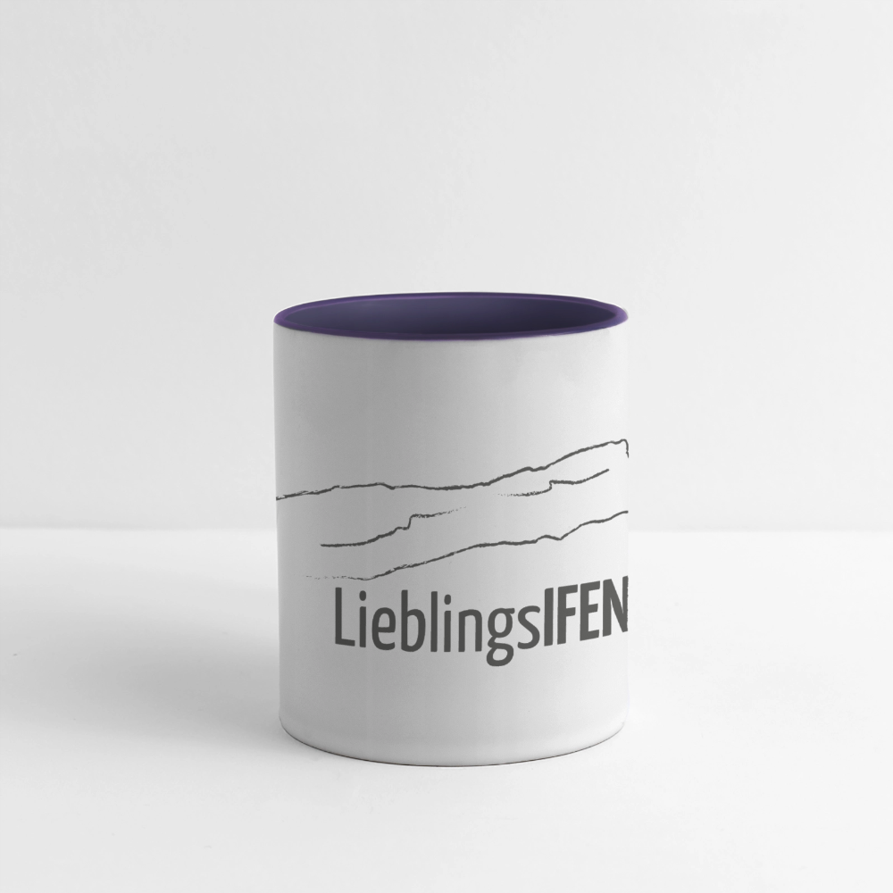 Panoramatasse | LieblingsIFEN - Weiß/Kobaltblau