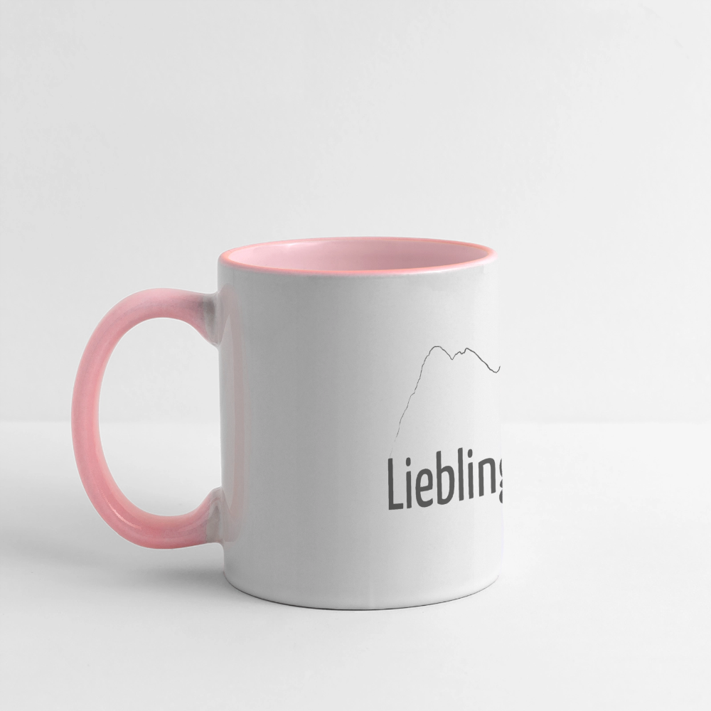 Panoramatasse | LieblingsHÖFATS - Weiß/Pink