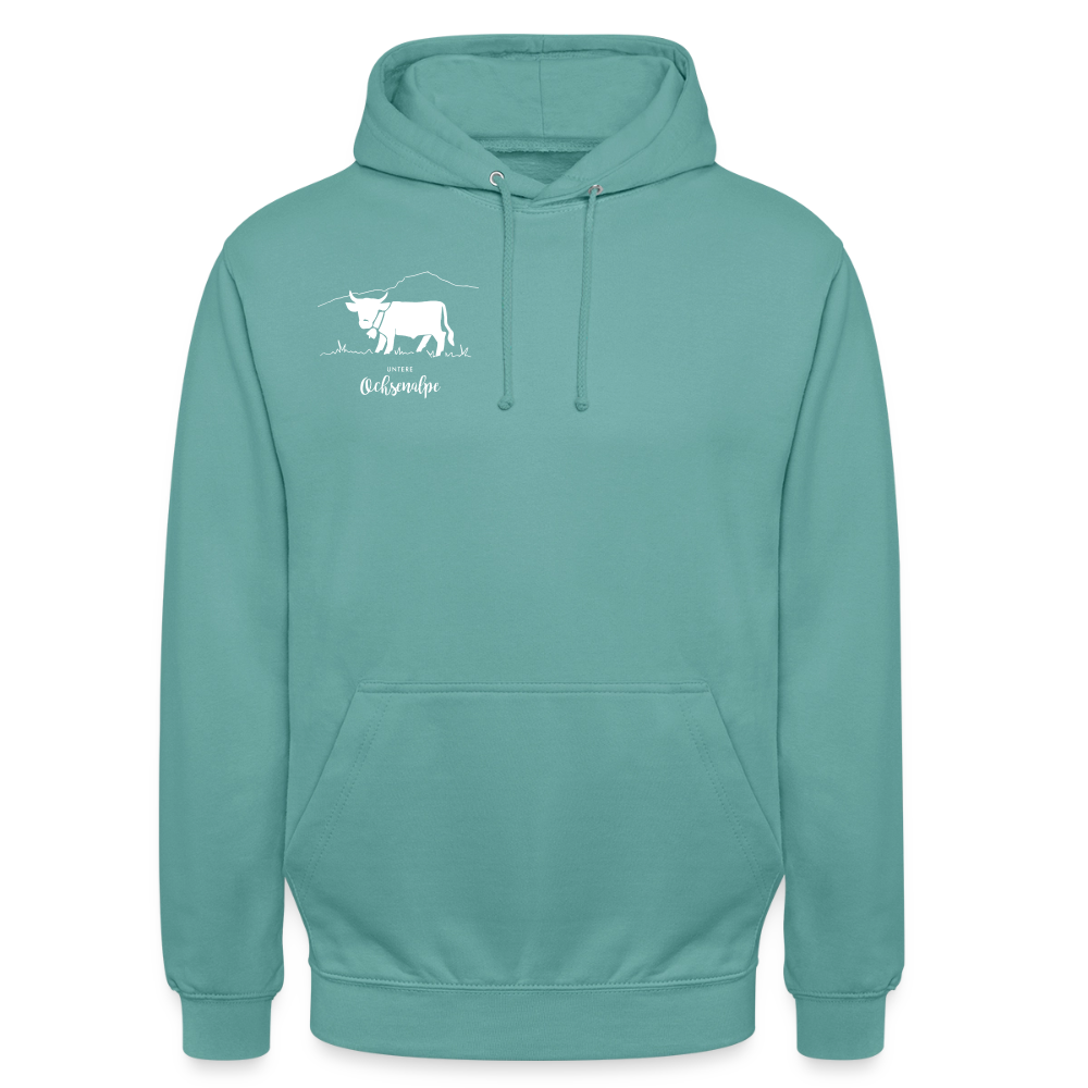 Unisex Hoodie | Untere Ochsenalpe - Pastelltürkis