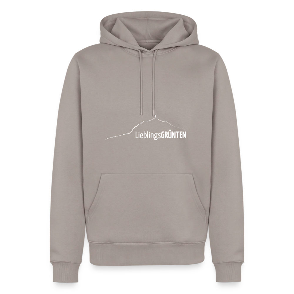 Männer Premium Hoodie | LieblingsGRÜNTEN - Taupe