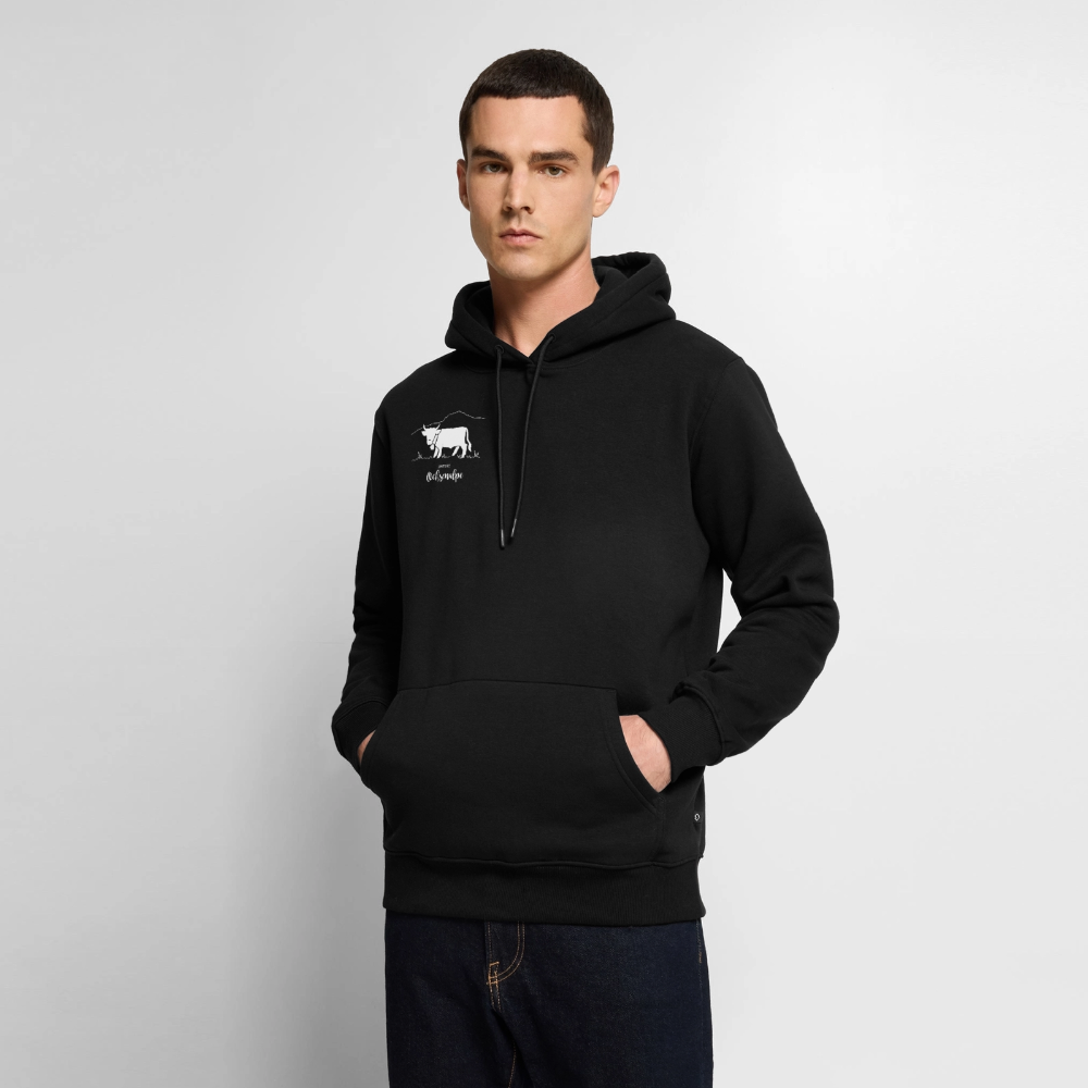 Männer Premium Hoodie | Untere Ochsenalpe - Schwarz