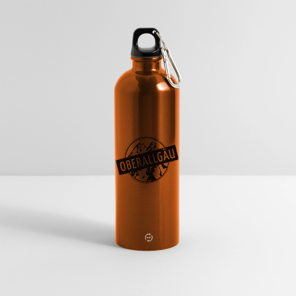Trinkflasche mit Karabiner 750 ml | OBERALLGÄU - Orange