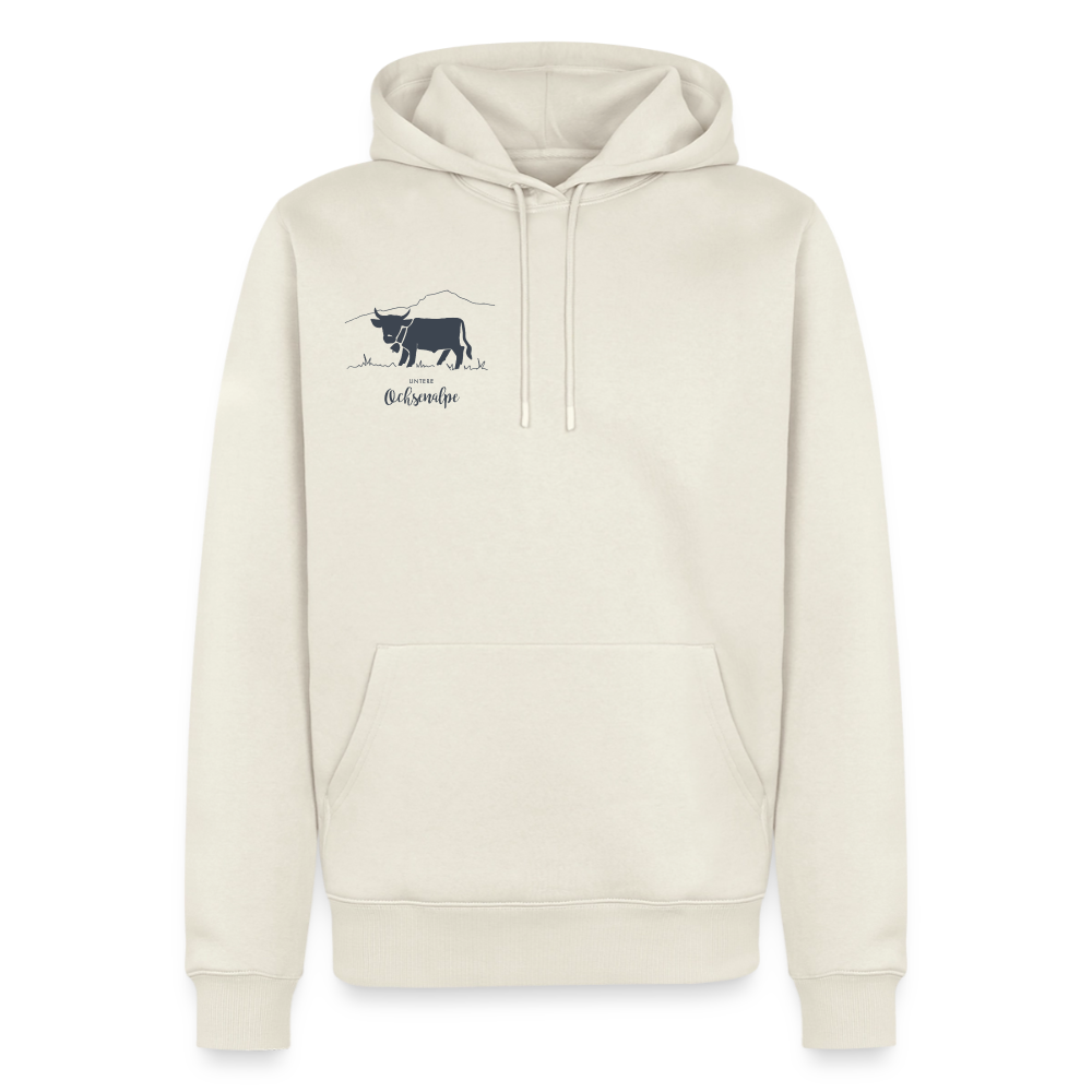 Männer Premium Hoodie | Untere Ochsenalpe - Naturweiß