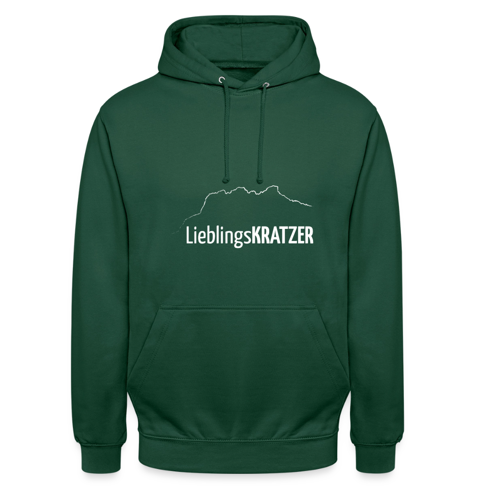 Unisex Hoodie | LieblingsKRATZER - Flaschengrün