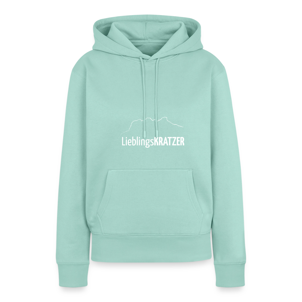 Frauen Premium Hoodien | LieblingsKRATZER - Mint 