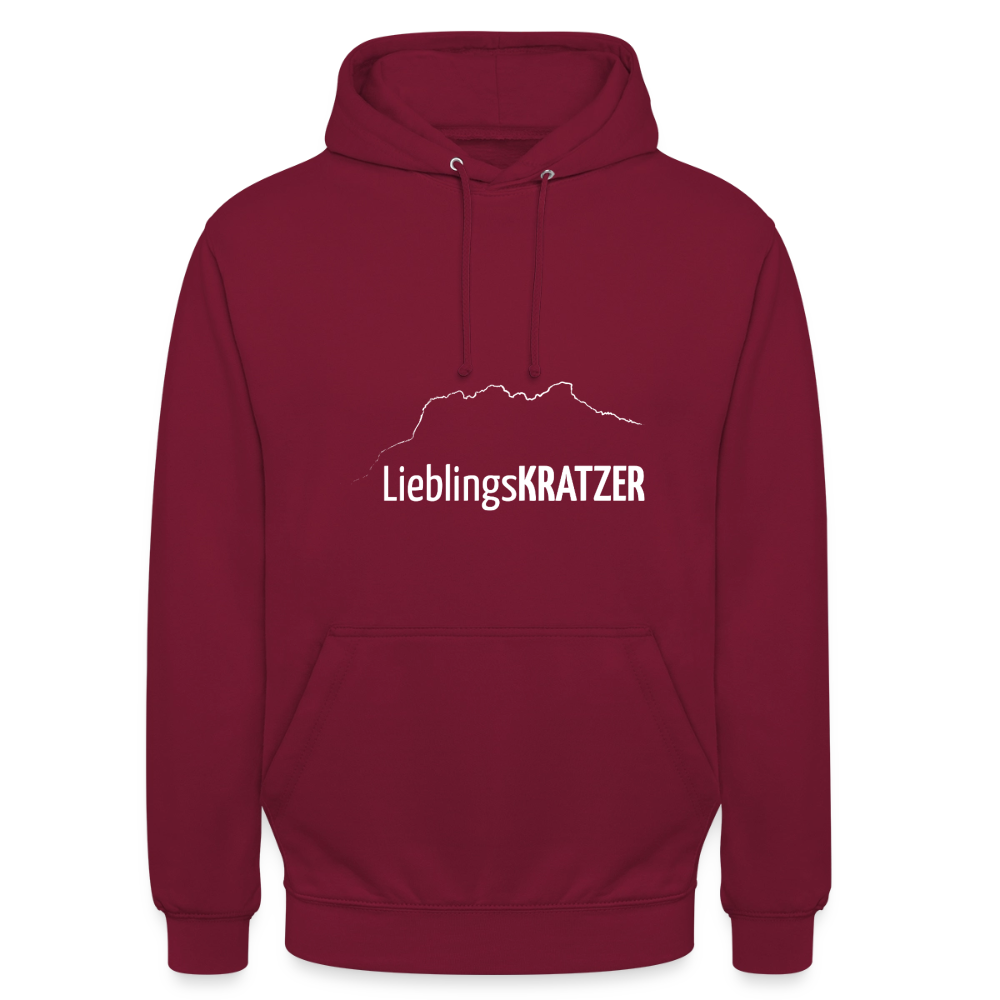 Unisex Hoodie | LieblingsKRATZER - Bordeaux