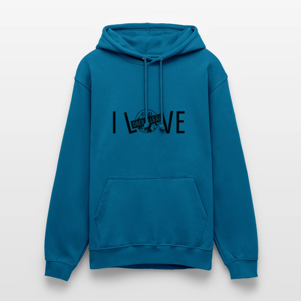 Unisex Hoodie | I LOVE - Tiefseeblau 