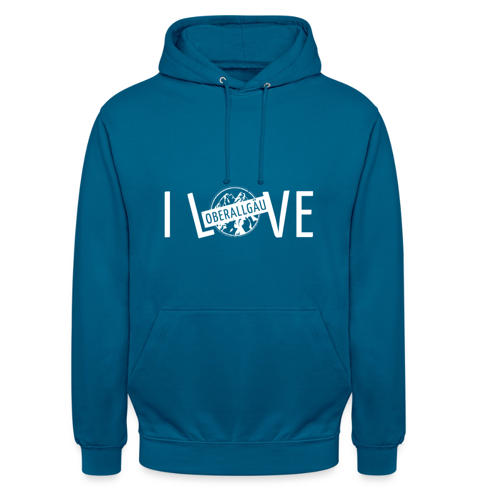 Unisex Hoodie | I LOVE - Tiefseeblau 