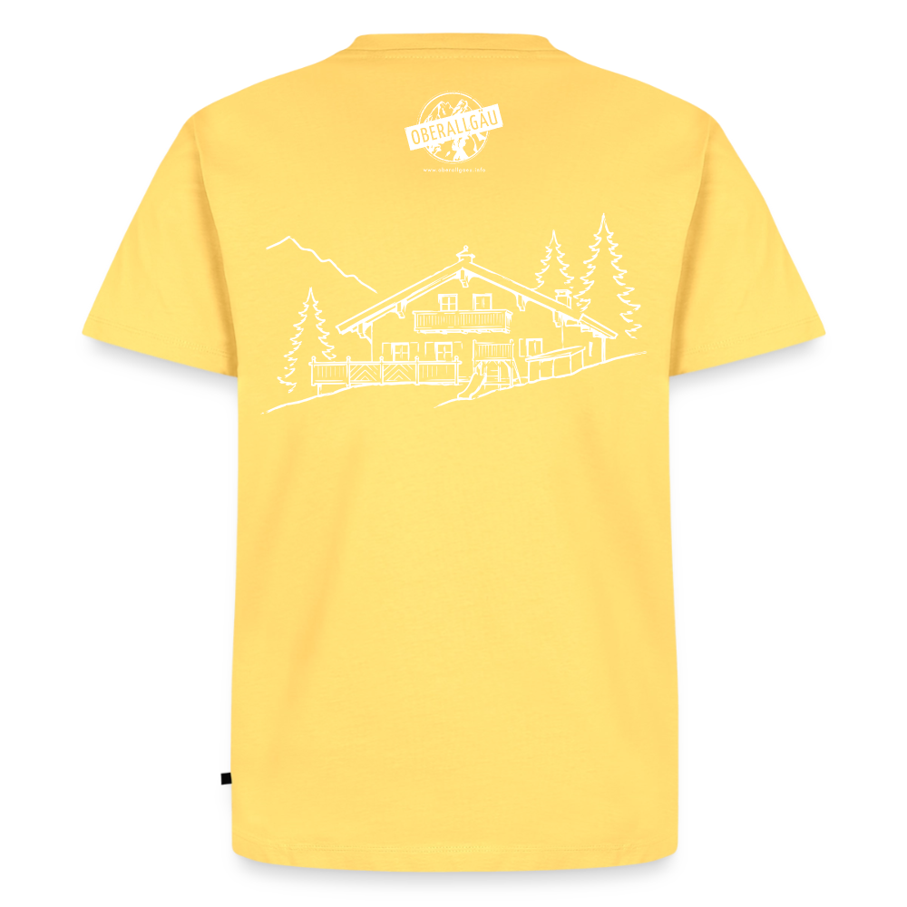 Männer Premium T-Shirt | Untere Ochsenalpe - Pastellgelb