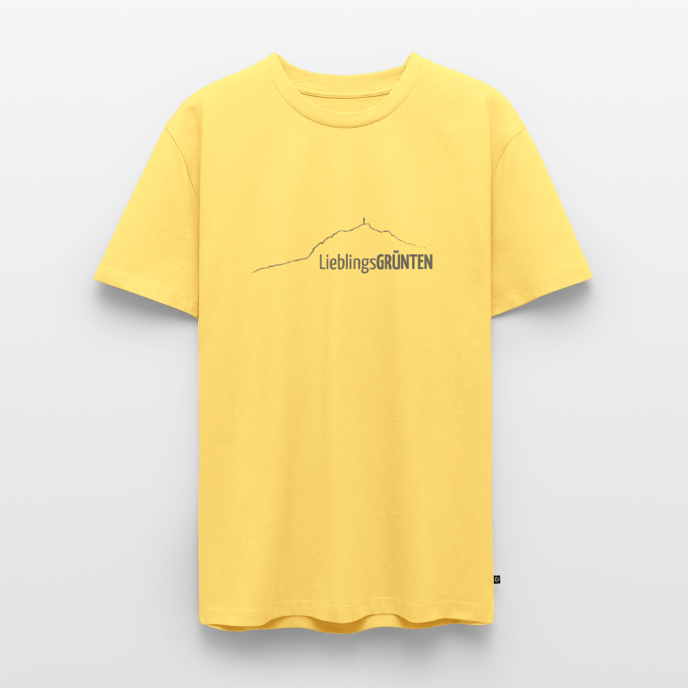 Männer Premium T-Shirt | LieblingsGRÜNTEN - Pastellgelb