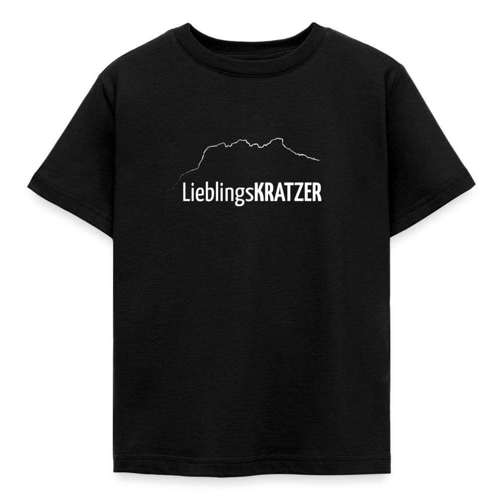 Kinder T-Shirt | LieblingsKRATZER - Schwarz
