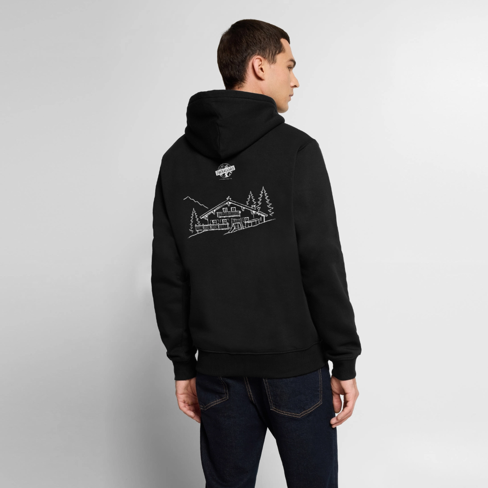 Männer Premium Hoodie | Untere Ochsenalpe - Schwarz