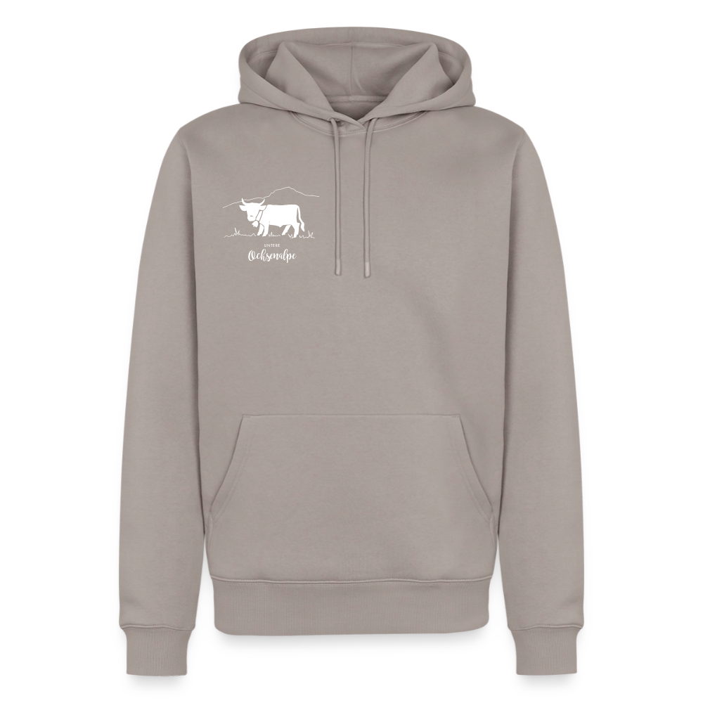 Männer Premium Hoodie | Untere Ochsenalpe - Taupe