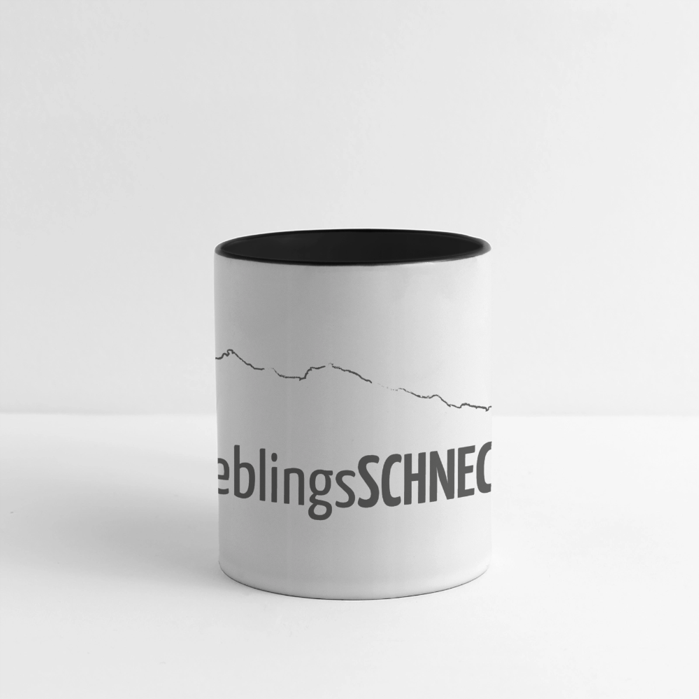 Panoramatasse | LieblingsSCHNECK - Weiß/Schwarz