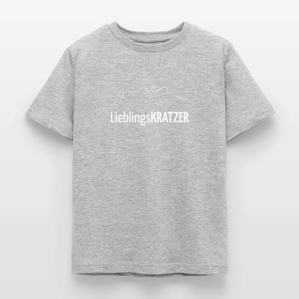 Kinder T-Shirt | LieblingsKRATZER - Grau meliert