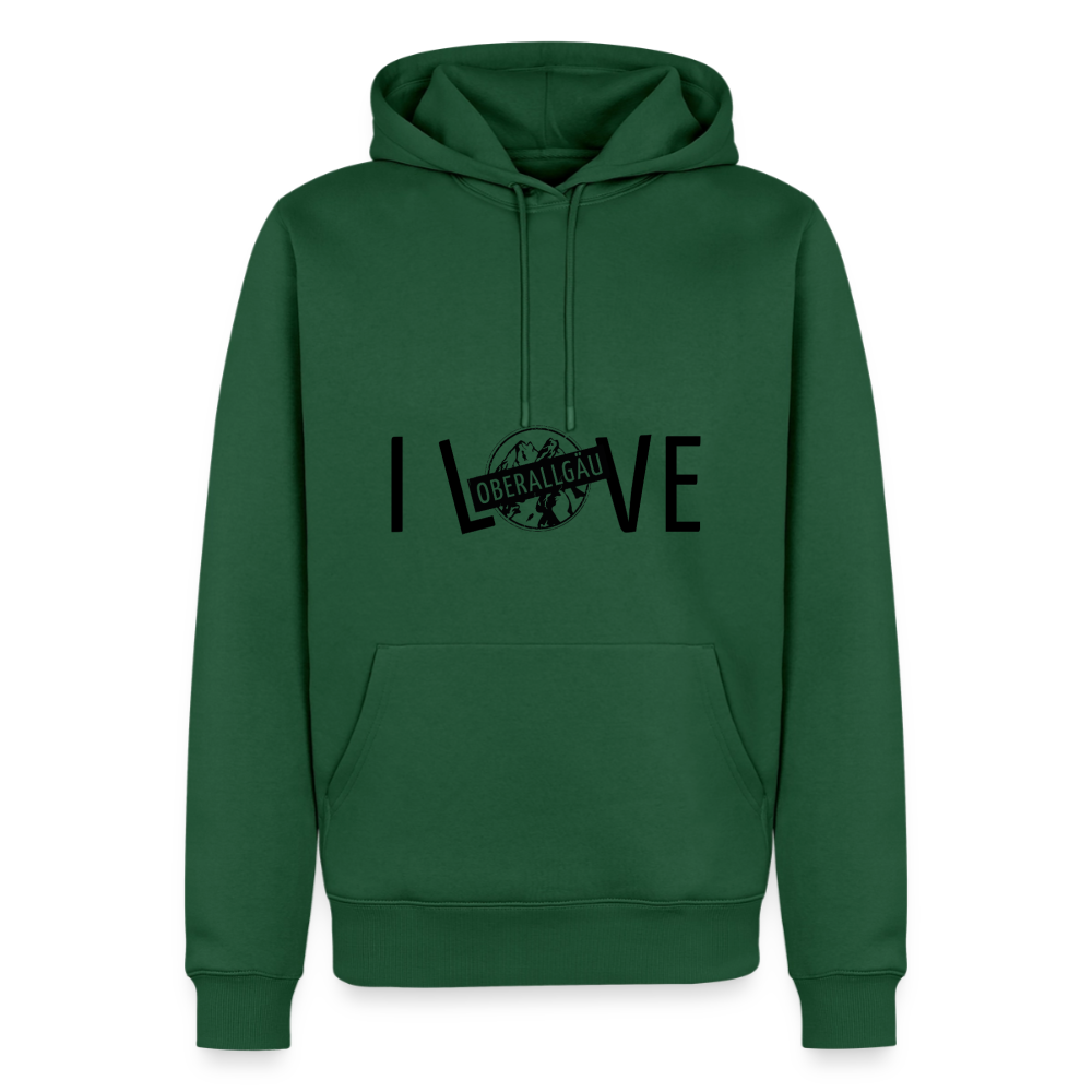 Männer Premium Hoodie | I LOVE - Flaschengrün